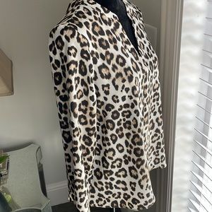 Jennifer Lopez Leopard Print Blouse